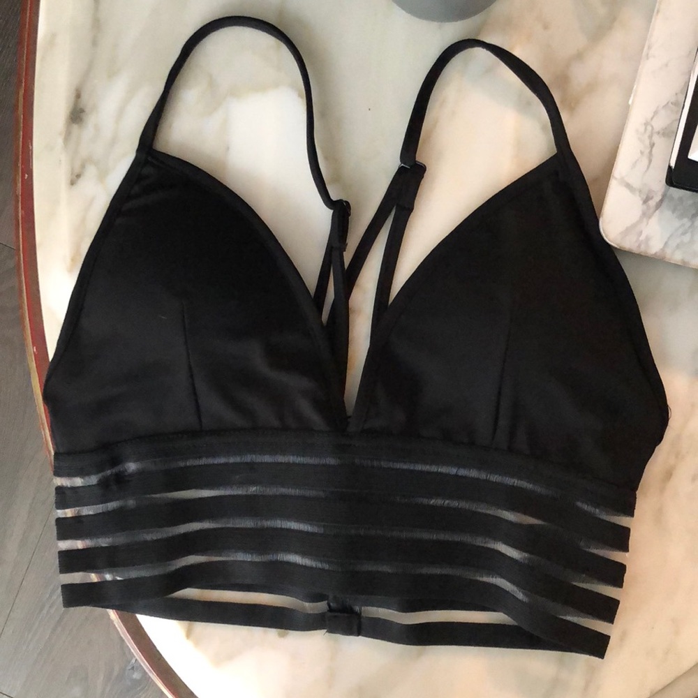 Black Padded Sports Bra